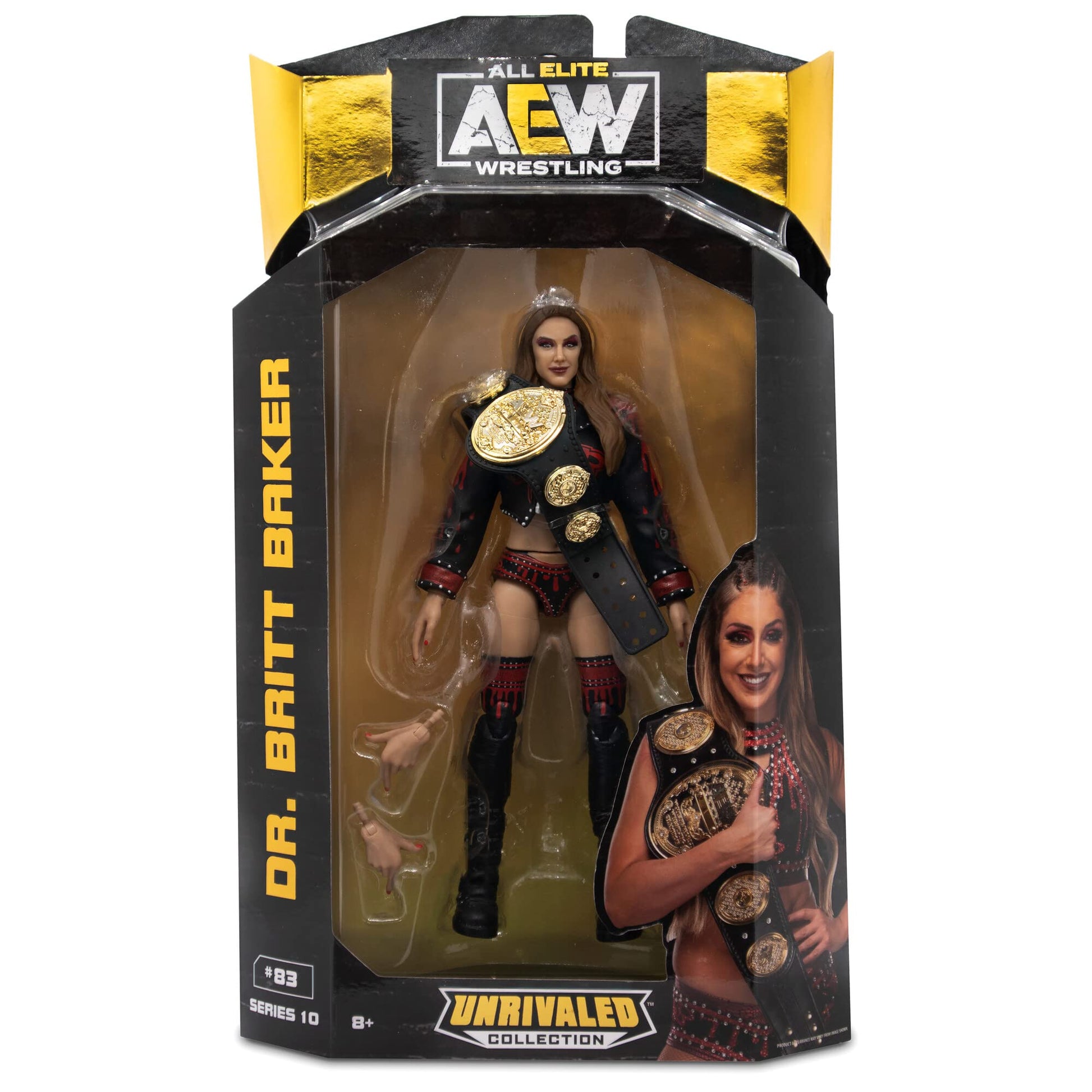 Britt Baker - AEW Unrivaled 10 Toy Wrestling Action Figure - Zippigames