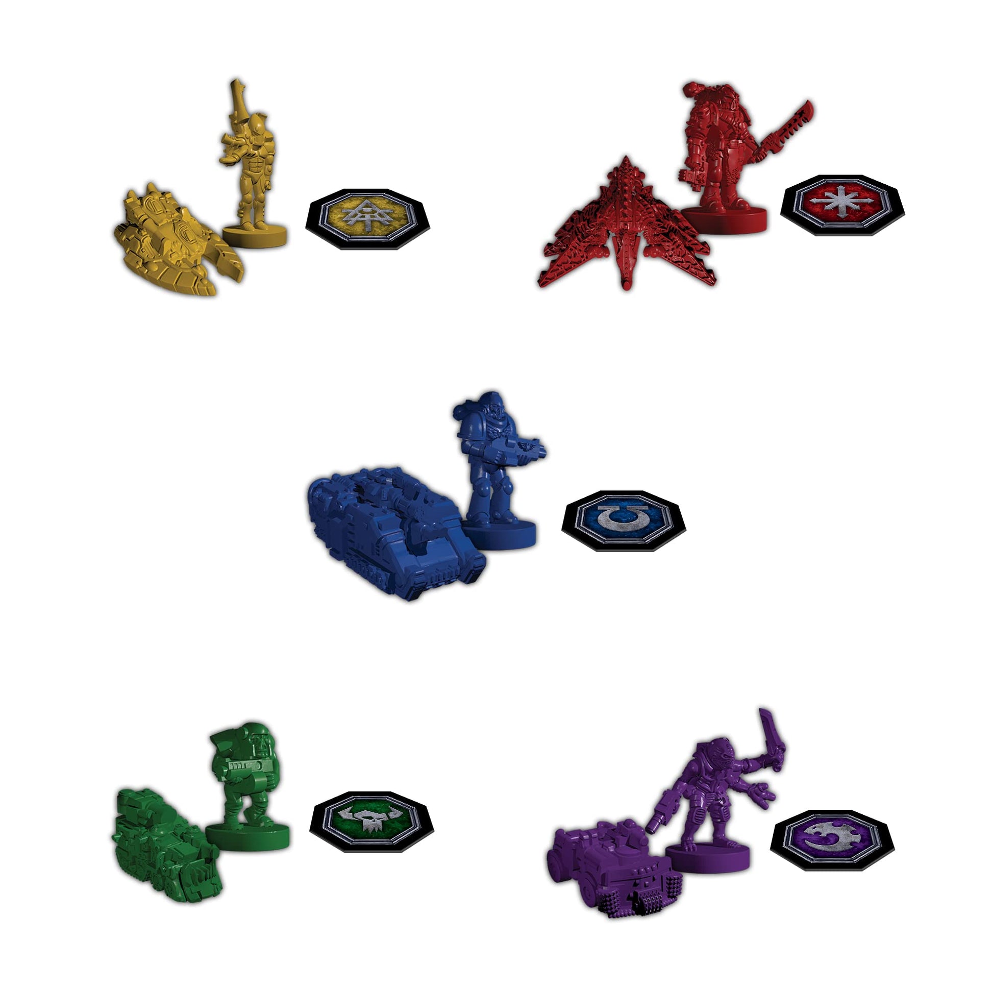 Warhammer RISK Strategy Board Game , Explore Planet Vigilus and form your army and battle the likes of Orks and Ultramarines with custom game pieces - Zippigames