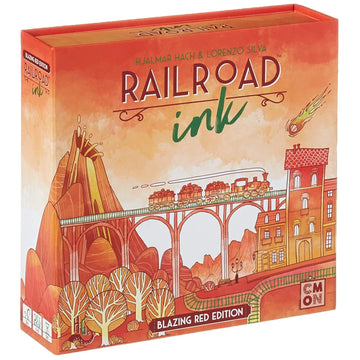 Railroad Ink: Blazing Red Edition Board Game - Zippigames