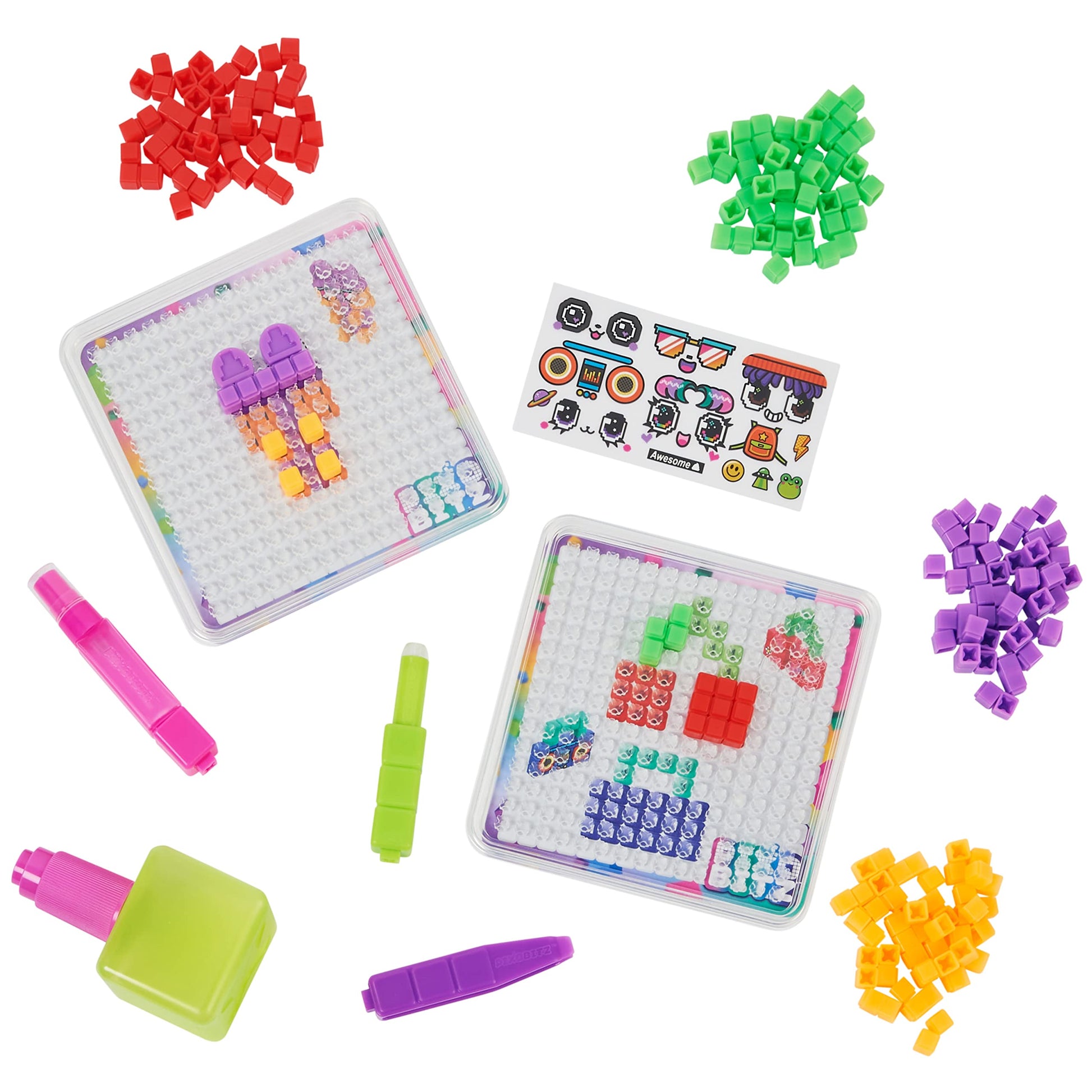  Pixobitz, Recharge Pack 270 Water Fuse Beads, Decos and  Accessories Creative Activity STEM Arts and Crafts Kids' Toys for Girls &  Boys Ages 6 and up : Toys & Games