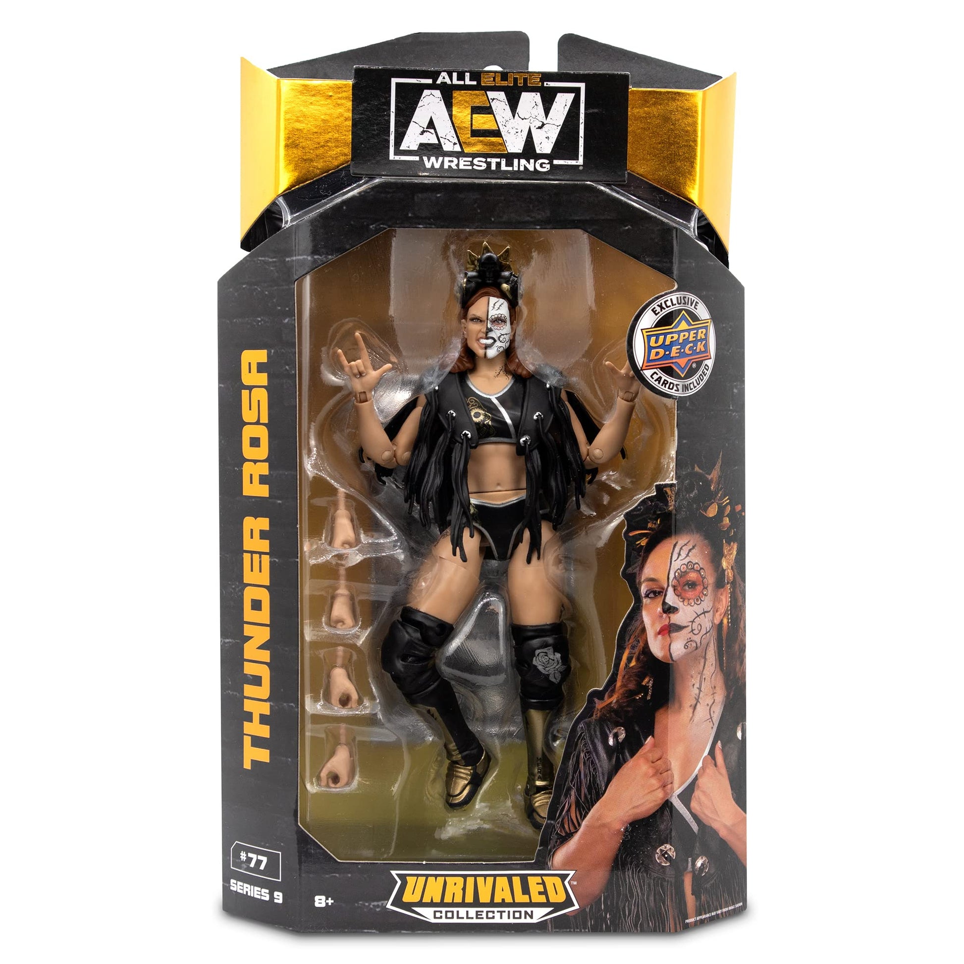 Ringside Thunder Rosa - AEW Unrivaled 9 Toy Wrestling Action Figure - Zippigames