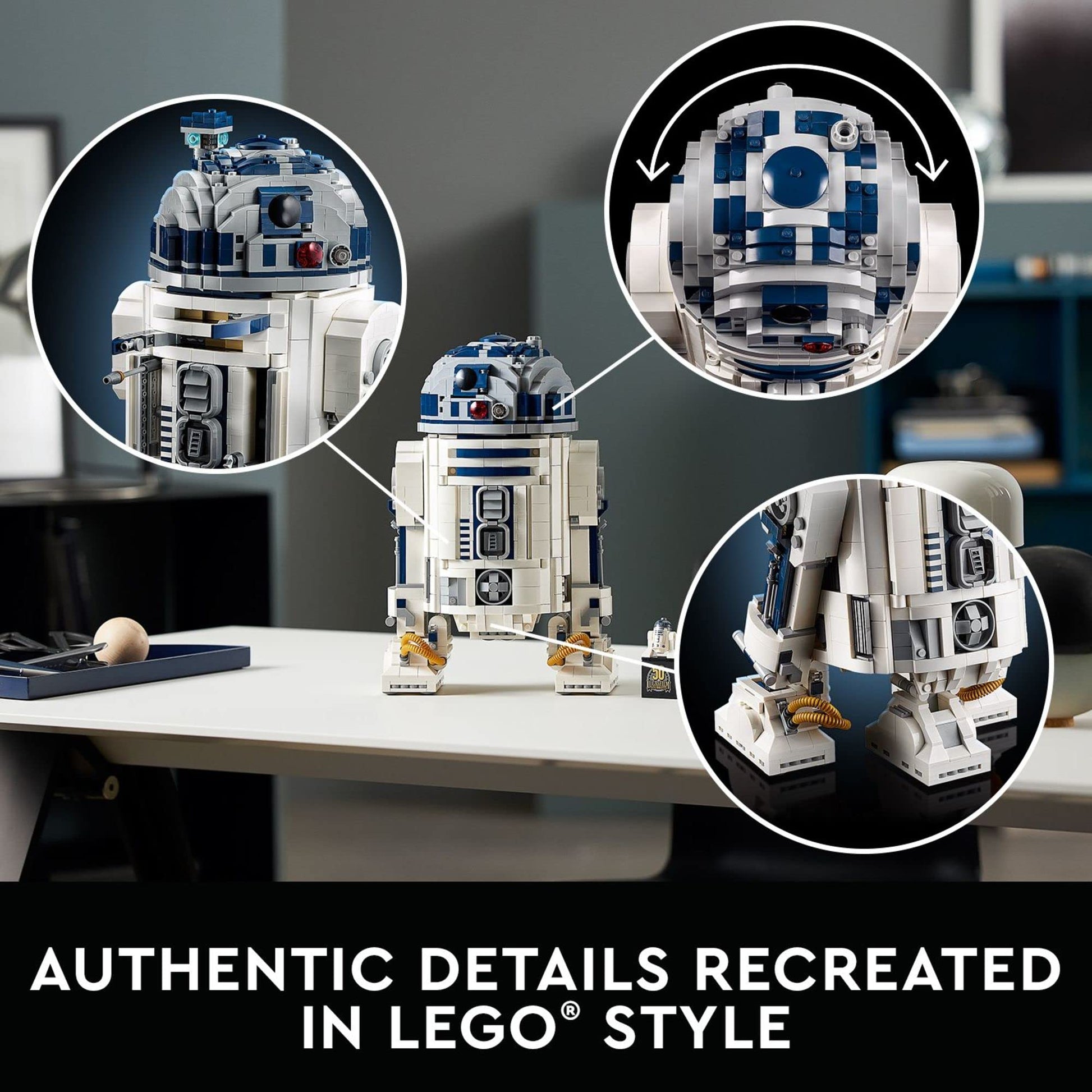 LEGO Star Wars R2-D2 75308 Building Set for Adults (2,314 Pieces) - Zippigames