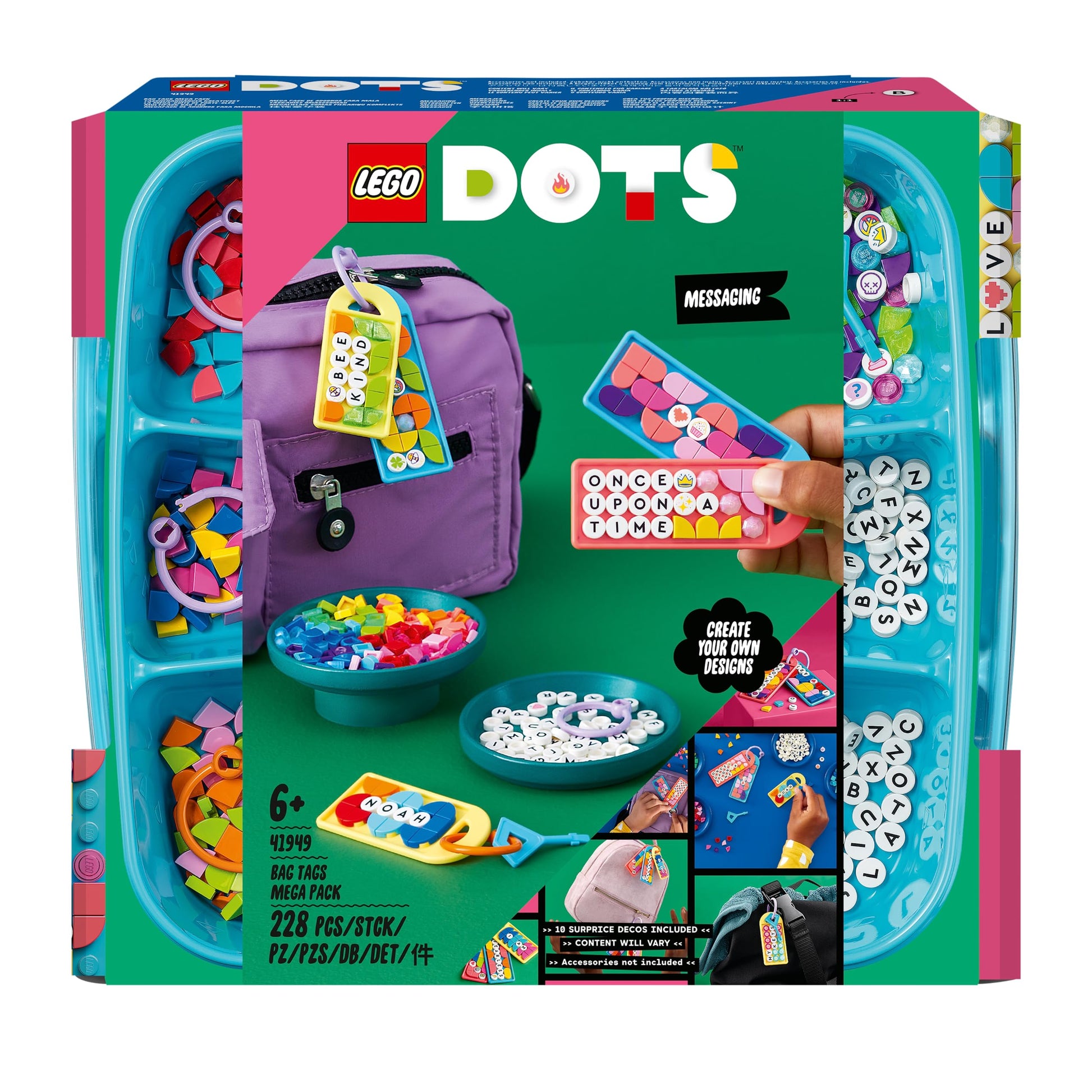 LEGO 41949 DOTS Bag Tags Mega Pack - Zippigames